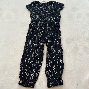 Girls 3-4Y H & M Black and White Romper